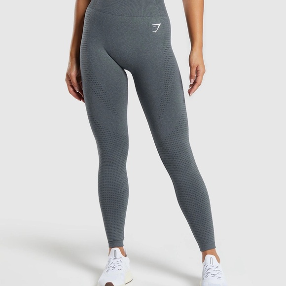 NWOT Gym Shark Vital Seamless 2.0 Leggings - Smokey Gray - Picture 2 of 3
